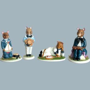 Sebastian Miniatures Rupert Tom Harold Sebastian Mouse Figurines Lot of 4 FP